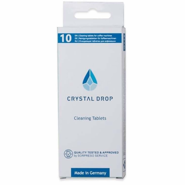 Tableta Crystal Drop na čištění kávovarů (10)