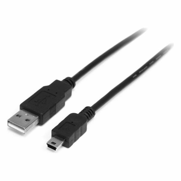 StarTech USB-A - miniUSB USB kabel 2 m černý (USB2HABM2M)