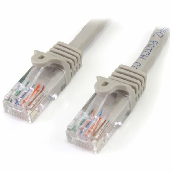 StarTech CAT 5E šedý propojovací kabel 3M (45PAT3MGR)