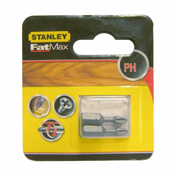 Stanley Šroubovací bity Ph3x25mm 2 ks. - STA62022