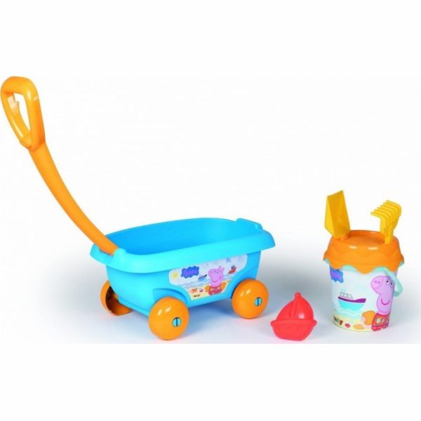 Smoby vozík s pískovým příslušenstvím Peppa Pig