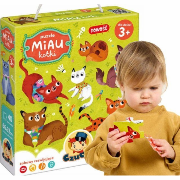 Czuczu Puzzle 40 dílků v Miau - Kočky