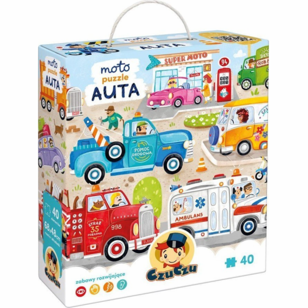 Czuczu Puzzle 40 dílků Moto puzzle Cars