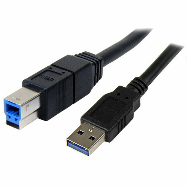 StarTech USB-A - USB-B kabel USB 3 m modrý (USB3SAB3MBK)