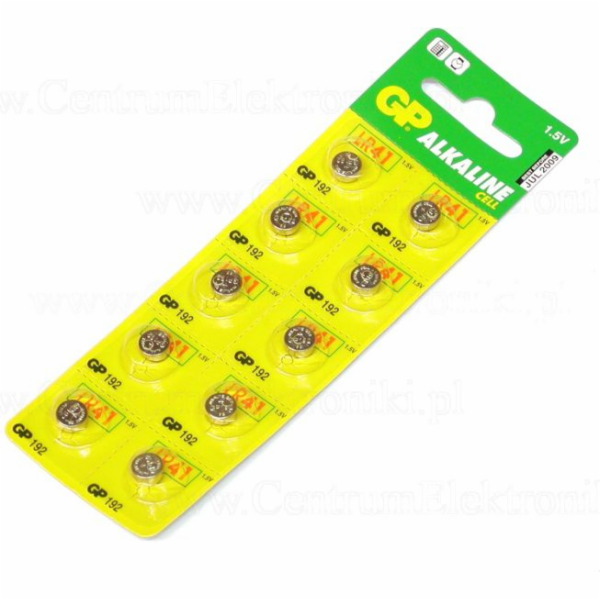 GP Cell Battery LR41 10 ks.
