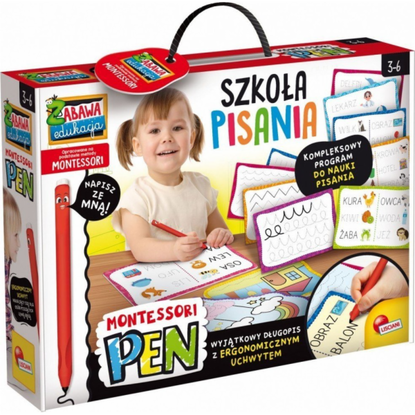Lisciani Výukový set Montessori Pen Škola psaní s 18 tablety