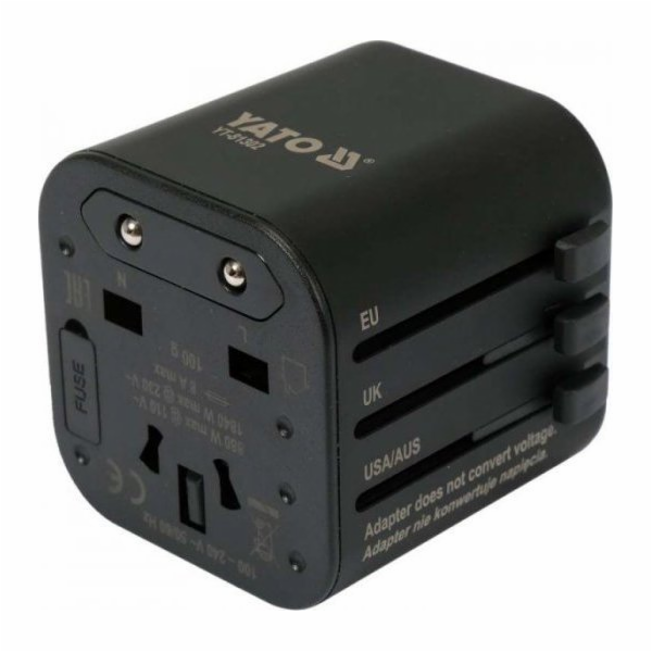 Univerzální cestovní adaptér Yato