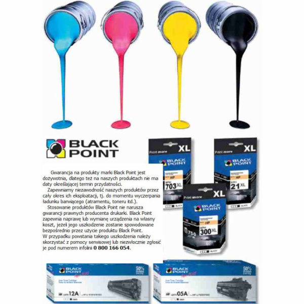 Inkoustový válec Black Point IR40 černý 5 ks (BRIR40N-B5)