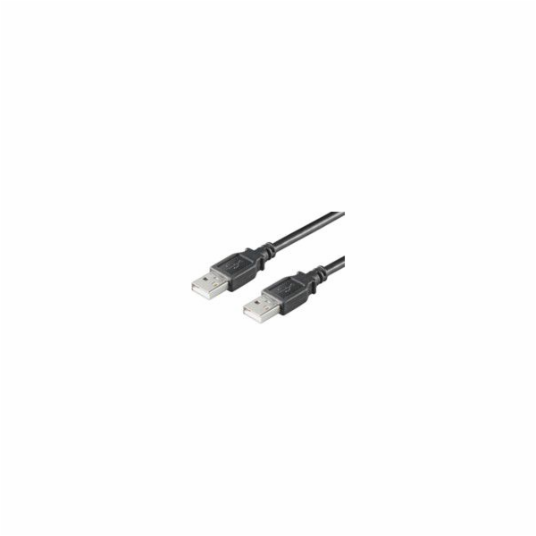 MicroConnect USB kabel USB-A – USB-A 1,8 m černý (USBAA2B)