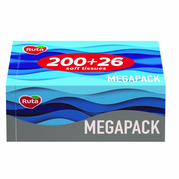 Jednorázové kapesníčky RUTA MEGAPACK, 2 vrstvy, 226 ks.