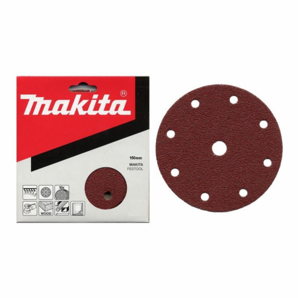 Brusné kotouče Makita P-31918, č. 40, O150 mm, 10 ks.