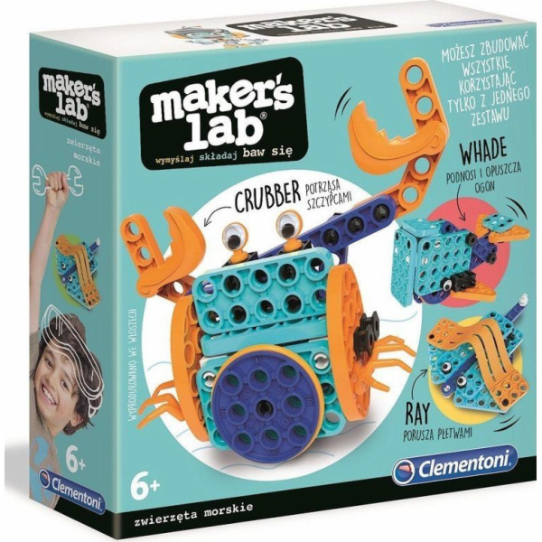 Kreativní sada Clementoni Makers Lab Mořská zvířata