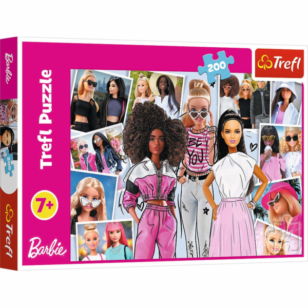 Trefl Puzzle 200 dílků Ve světě Barbie