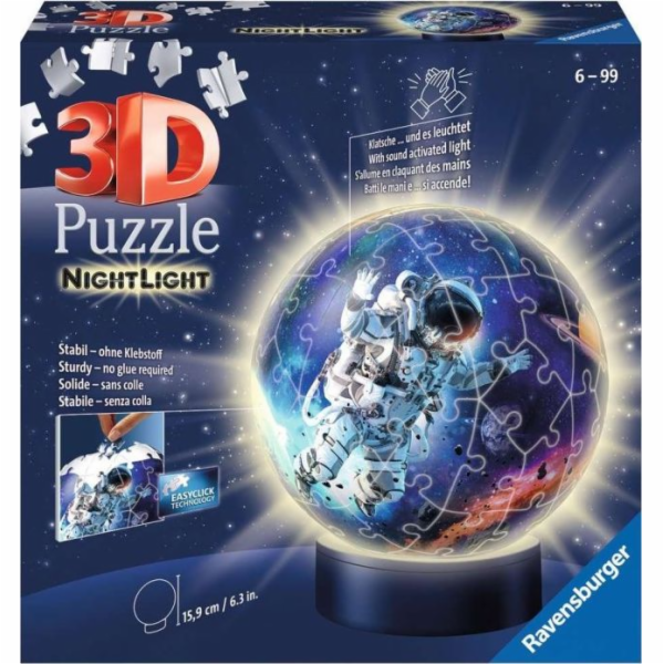 Ravensburger Ravensburger 3D puzzle míč astronauti na svě...