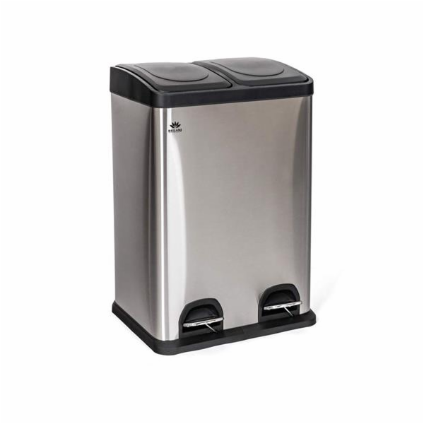 Odpadkový koš Brilanz recyklovací nerezový Savery 40 l (2...