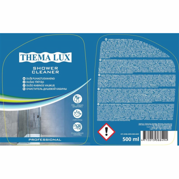 ČISTIČ SPRCHOVÝCH KABIN THEMA LUX500ML