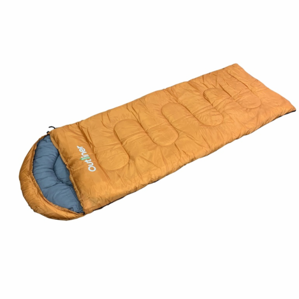 Spací pytel Outliner, oranžový, pravý, 220 cm