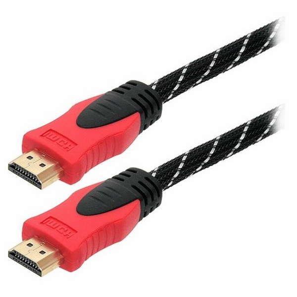Kabel BLOW HDMI M, HDMI M, 3m, černo/červený 92-056#