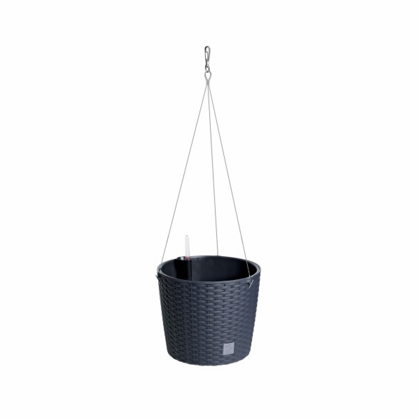 Květináč Prosperplast RATO ROUND W 25,6 cm závěsný antracit 
