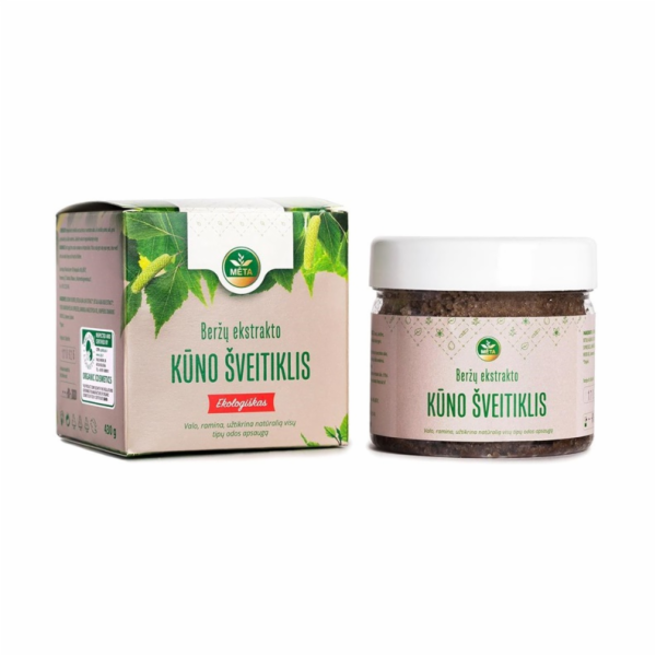 Březový extrakt BODY SCRUB bio, META 430 g