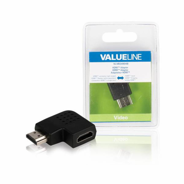 VALUELINE VLVB34904B HDMI pravý, adaptér
