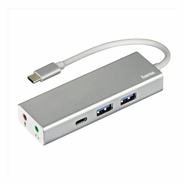 Hama 135758 USB-C 3.1 hub Aluminium, 2x 