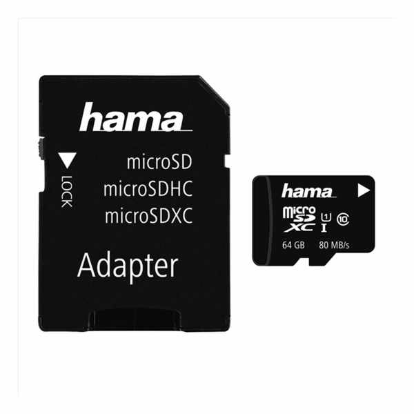 HAMA 124140 microSDXC 64 GB Class 10 UH