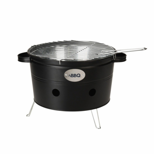 Gril na dřevěné uhlí přenosný 34 cm černá KO-C83000240