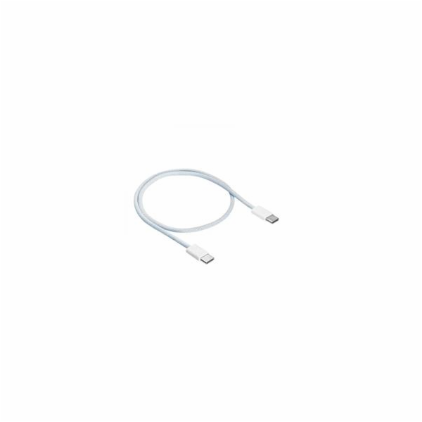Akyga Kabel USB-C / USB-C 2.0 60W, bílá  50cm