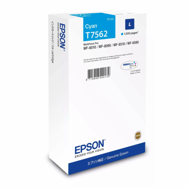 EPSON Ink bar WF-8xxx Series Ink Cartridge L Cyan - 1500s...