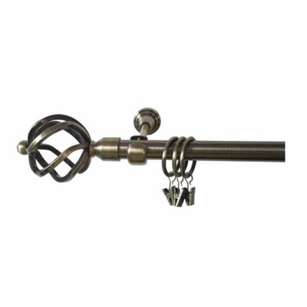 Jednoduchá římsa kompl. Domoletti F512005, 180 cm, O 19 mm