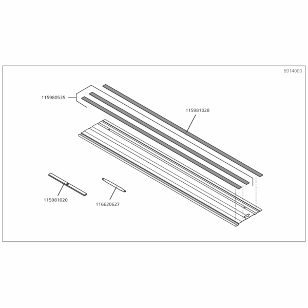 Wolfcraft prodlužovací sada pro FKS 145 6914000