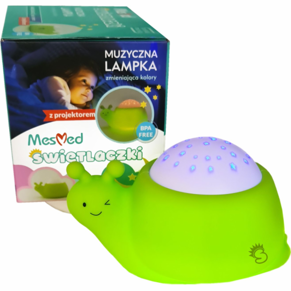 Noční lampa s projektorem a objímkou MM003 Snail