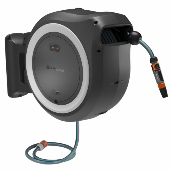 GARDENA bateriový nástěnný box na hadici PowerRoll XL 18V...