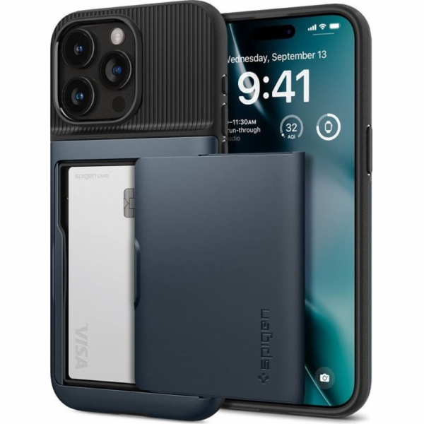 Spigen Slim Armor CS, kovová břidlice - iPhone 15 Pro