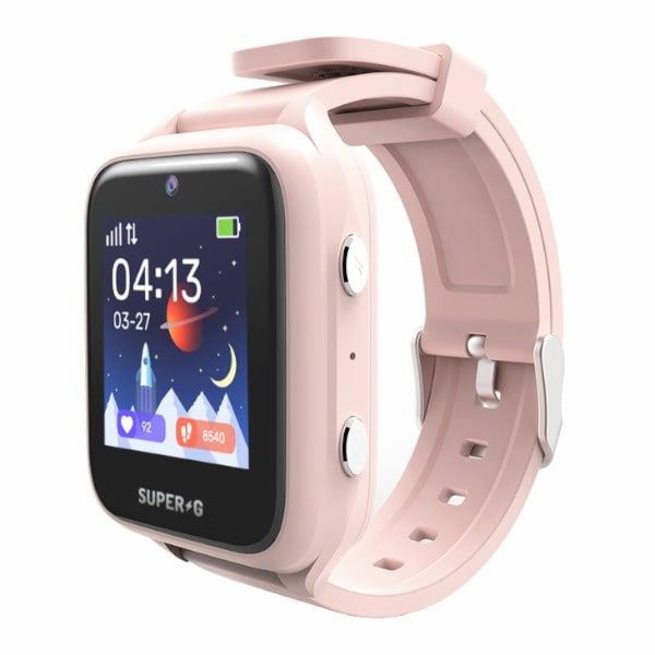 Chytré hodinky Gudrutis Super-G Active Pro, růžové