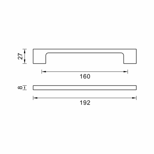 Rukojeť DOMOLETTI 149 / 160, černá, 1 ks.