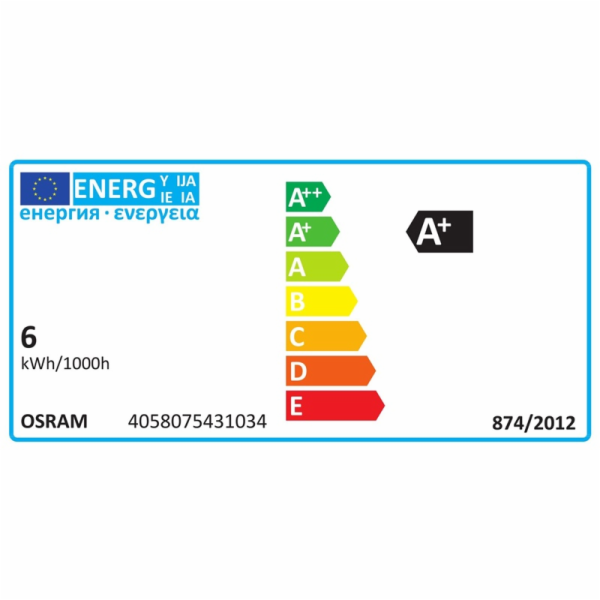 LED žárovka OSRAM, P45, E27, 5,5 W, 470 lm, 2700 K