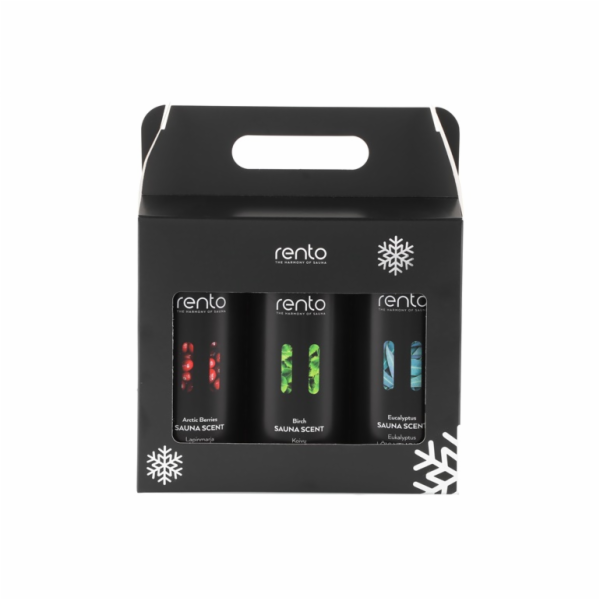 Sada vůní do sauny RENTO, 3 × 400 ml