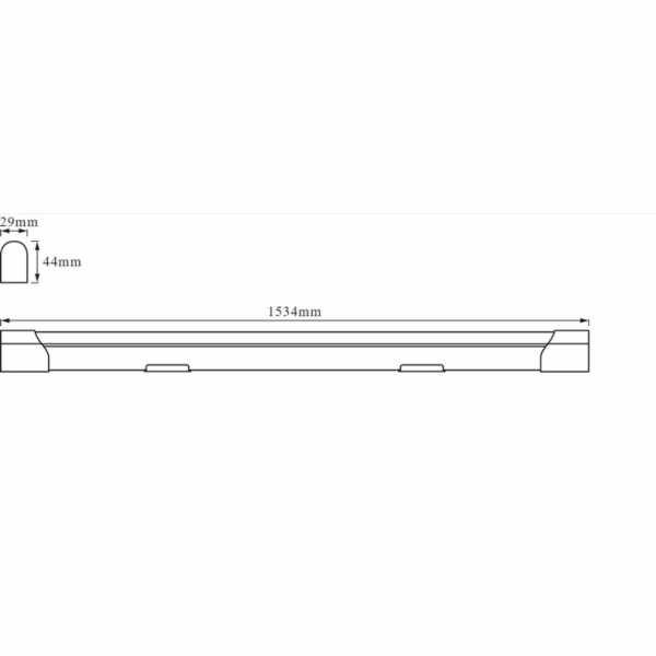 Montážní svítidlo BATTEN 24W/840 LED 1,5m