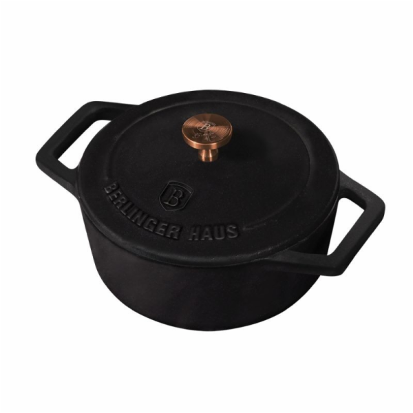 Pekáč litinový s poklicí 10 cm Black Rose Collection BH-6489