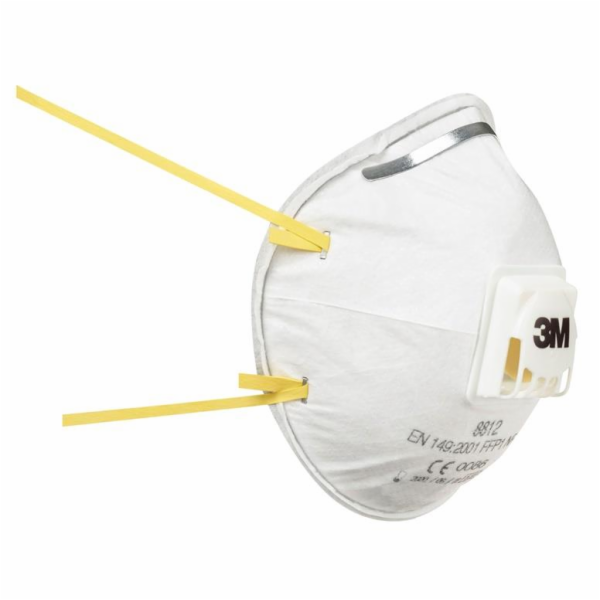 Respirátory s ventilkem 3M 8812C3, 3 ks.