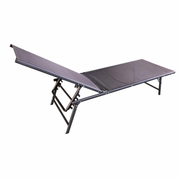 Postel Tela, antracit, 182 cm x 55 cm x 57,5 - 95,5 cm