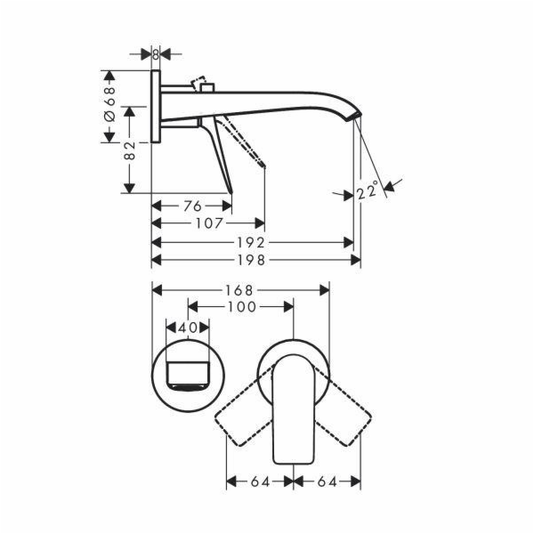 Umyvadlová baterie Hansgrohe Vivenis 75050000, chrom