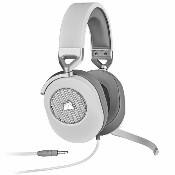Herní sluchátka Corsair HS65 Surround, bílá