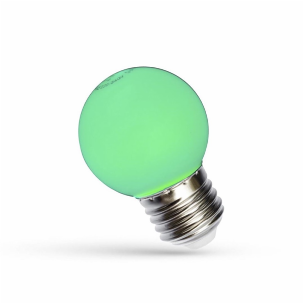 LED žárovka, Spectrum, P45, 1W, E27, barva zelená