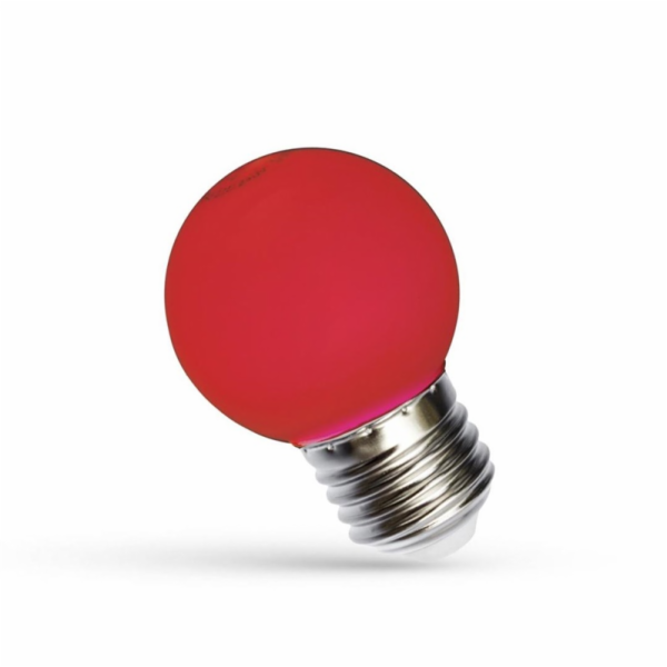 LED žárovka, Spectrum, P45, 1W, E27, červená barva