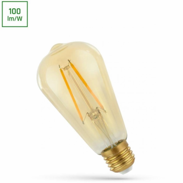ŽÁROVKA LED E27 ST58 4,9W 2400K 490LM AMB