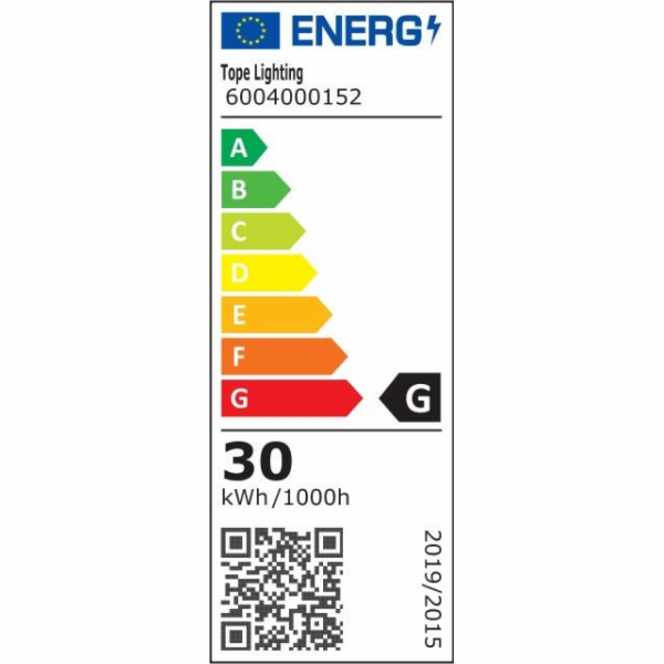 Lampa TOPE MODENA, 30W, 3000 K, černá