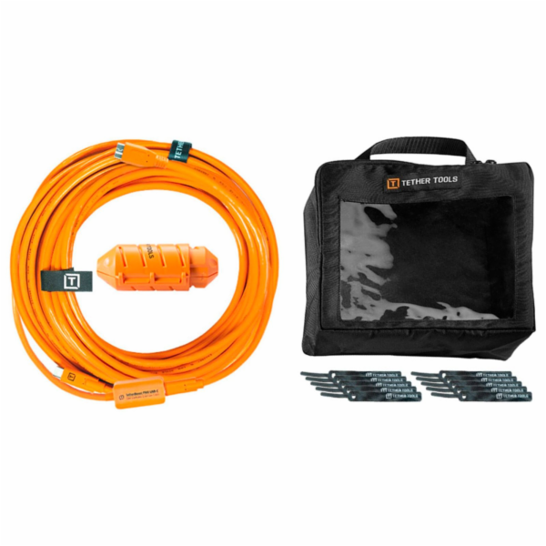 Tether Tools USB-C zu Micro-B- Kabel-System 9,40m orange